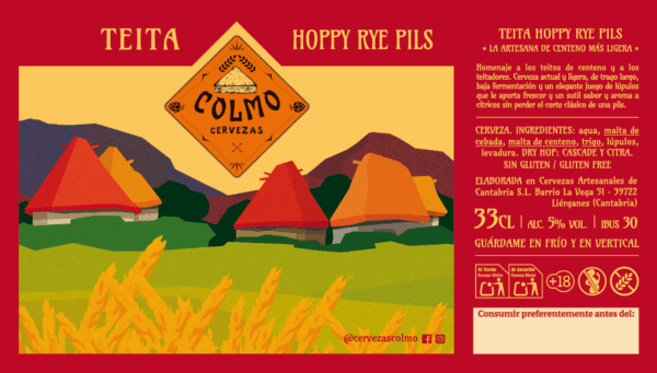 Cerveza Colmo Teita Hoppy Rye Pils - Imagen 2